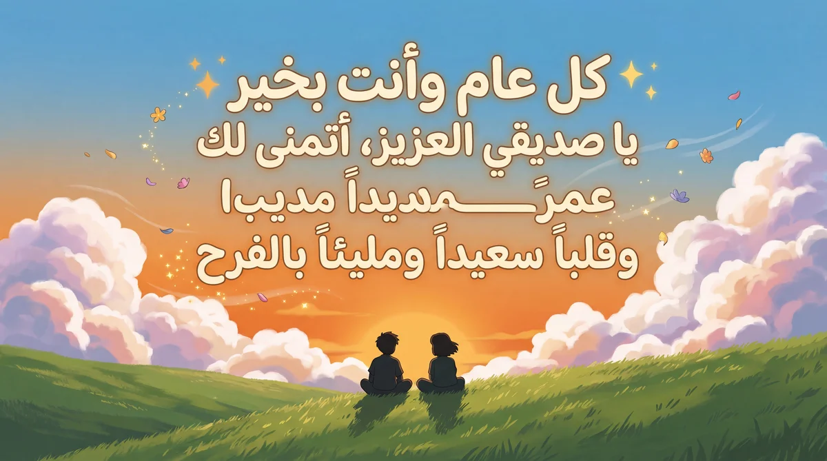 أجمل التهاني بمناسبة عيد ميلاد صديقي العزيز