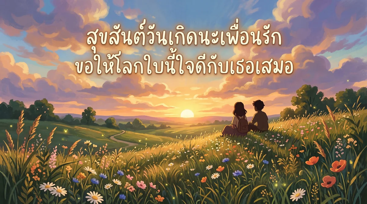คำอวยพรวันเกิดเพื่อนรัก