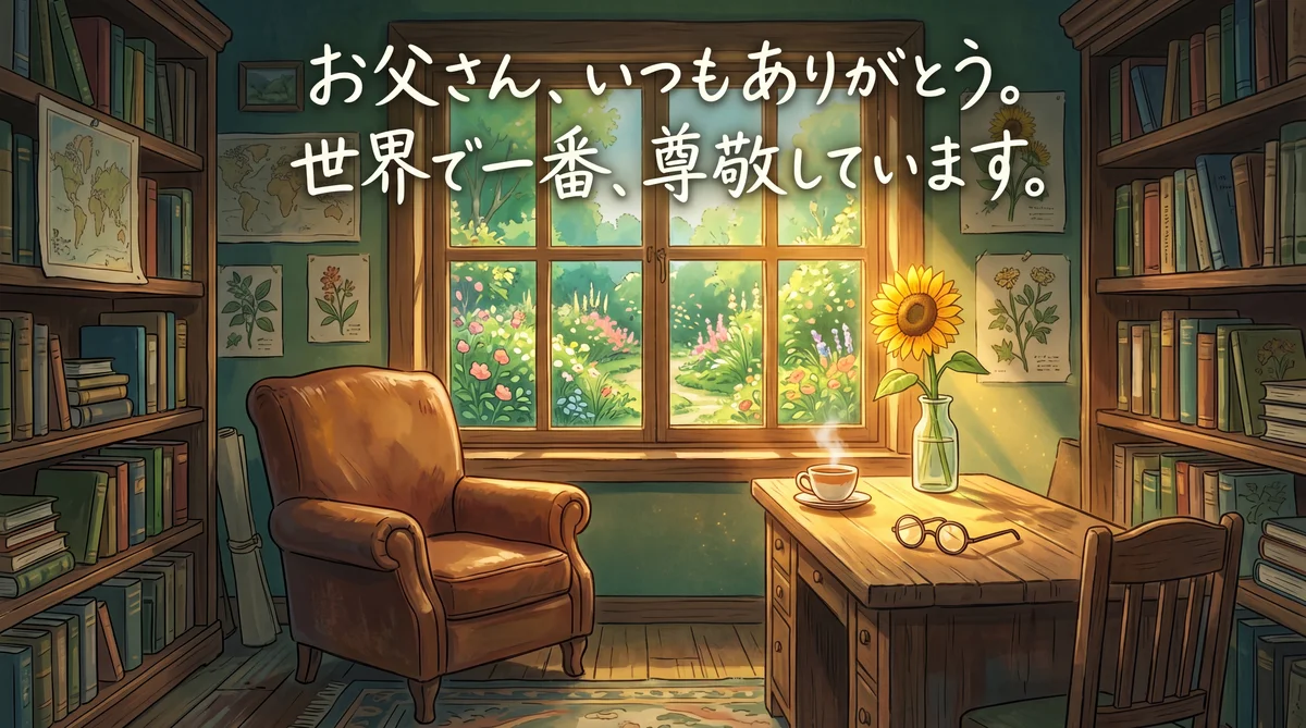 父の日のメッセージカード