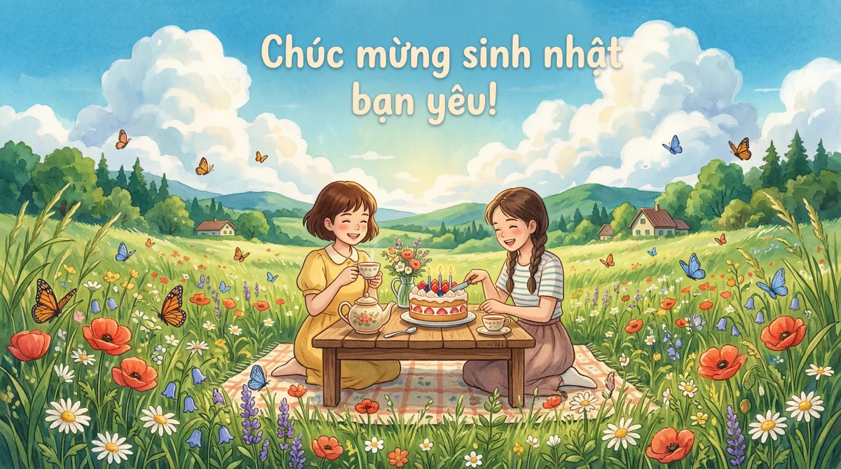 Chúc mừng sinh nhật bạn yêu!