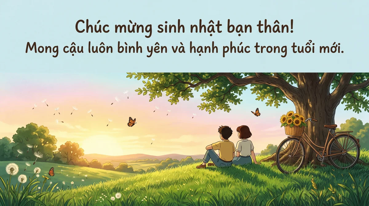 Lời chúc sinh nhật ấm áp gửi đến bạn thân
