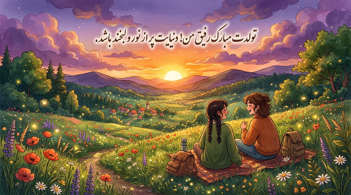تبریک تولد برای دوستم