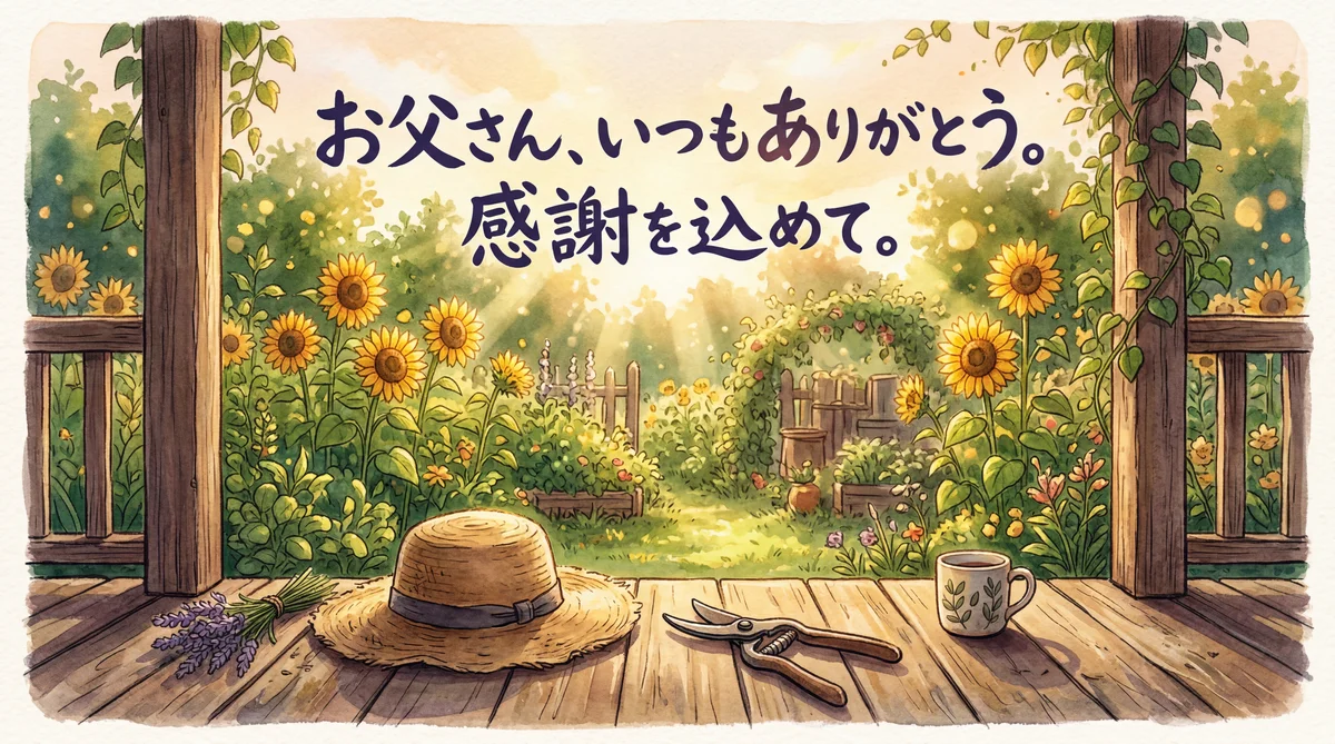 父の日のメッセージカード