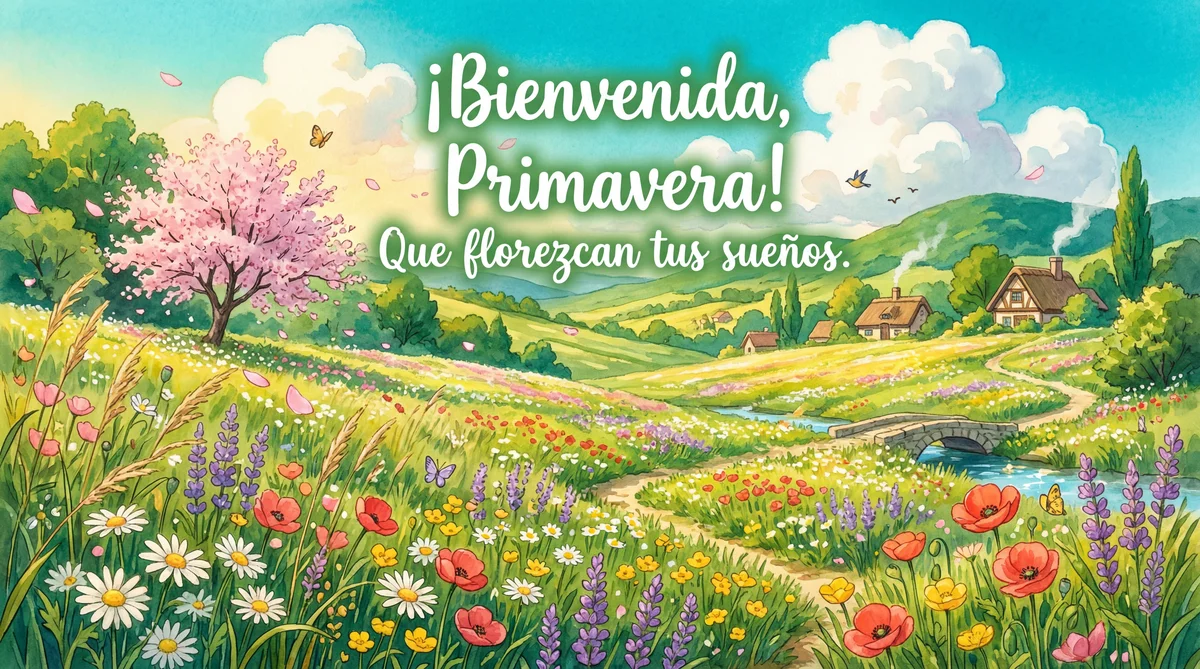 Felicitación por la llegada de la primavera