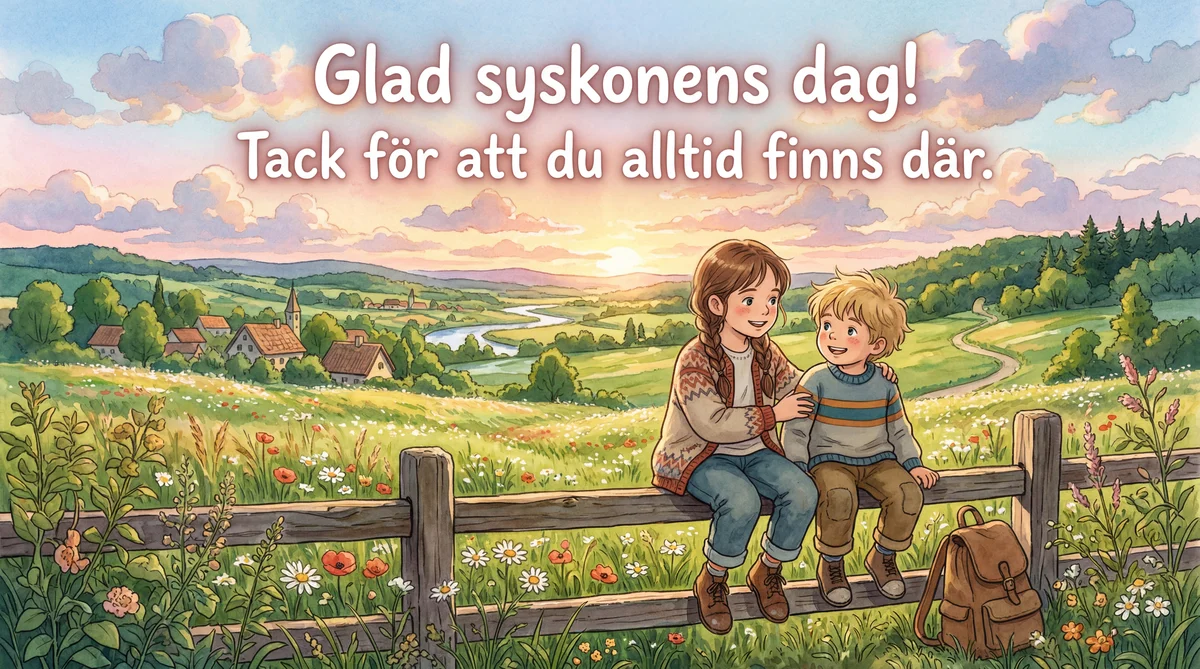Hälsning till mitt syskon på syskonens dag