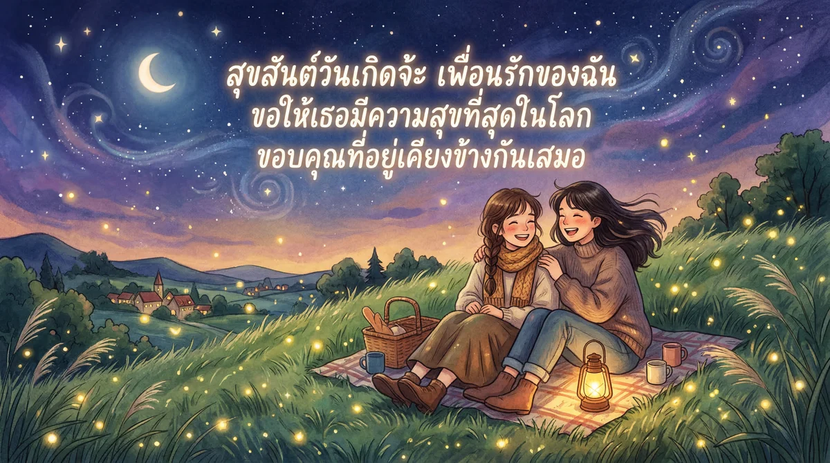 คำอวยพรวันเกิดให้เพื่อนสนิท