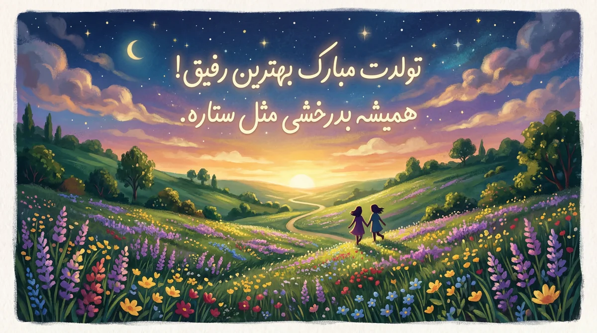 تبریک تولد برای بهترین دوست