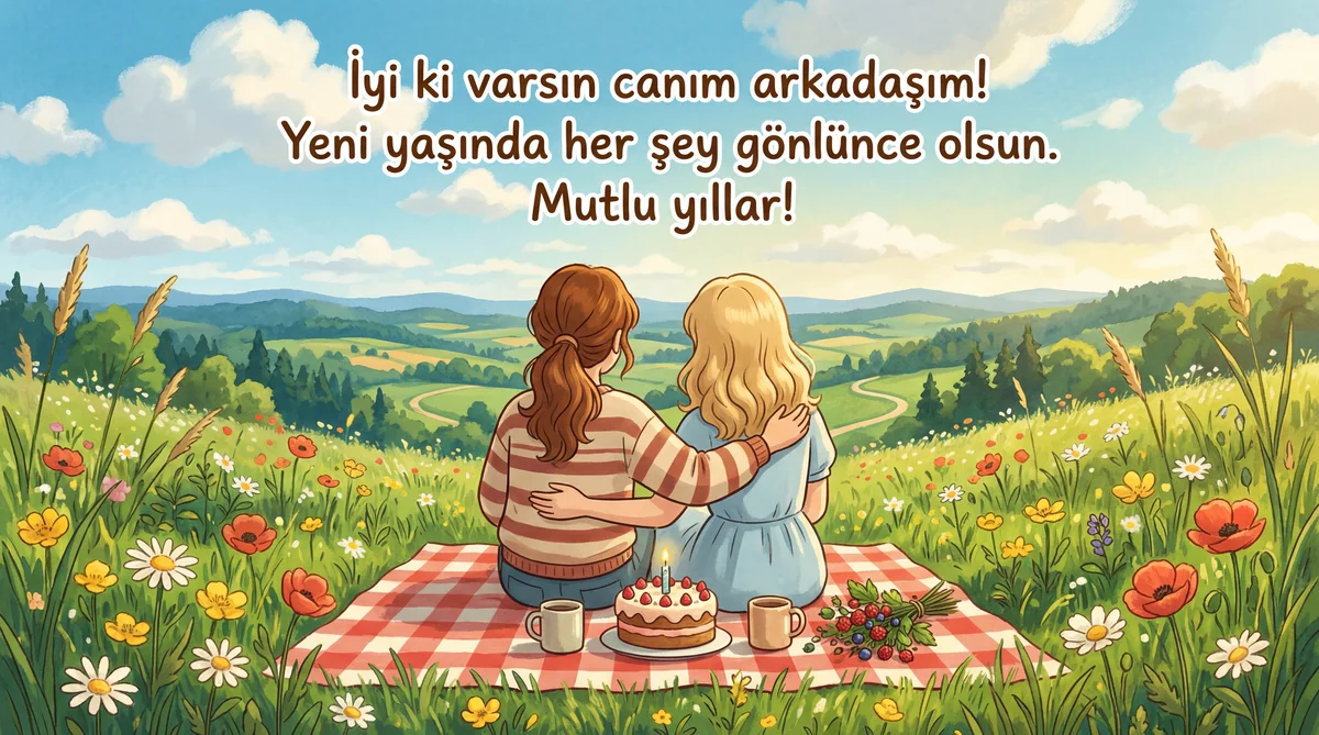Yakın arkadaşıma doğum günü kutlama mesajı