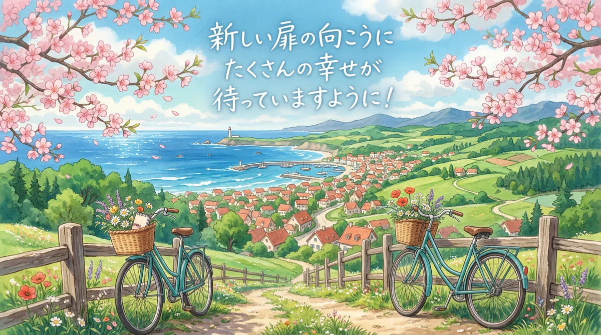 新生活を始める友人へのお祝いメッセージ