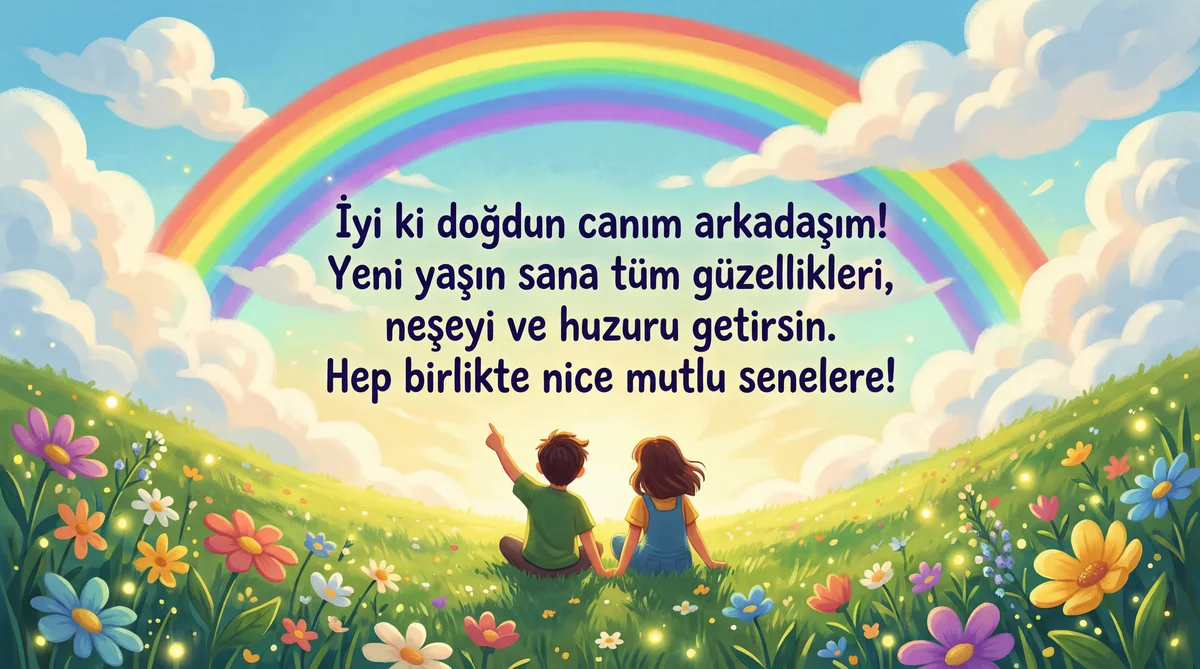 Arkadaşa doğum günü kutlama mesajı