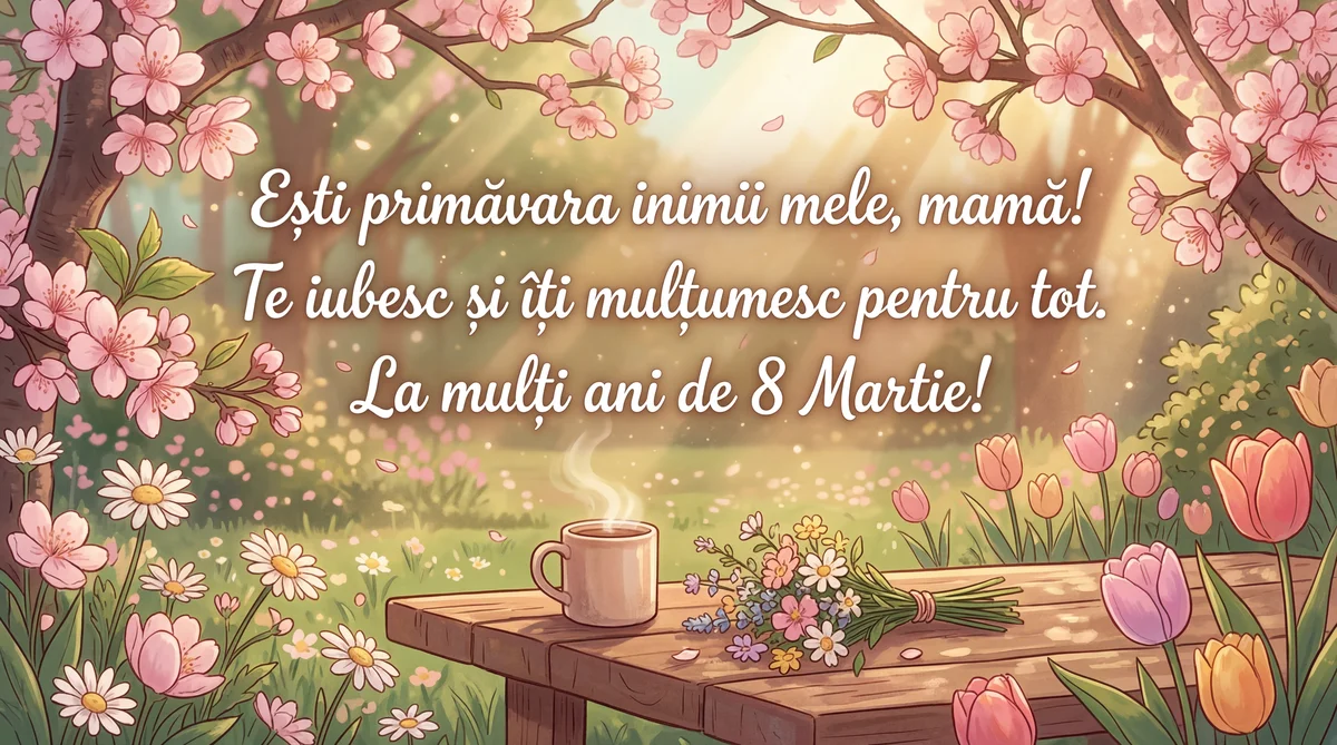 Felicitări de 8 Martie pentru mama!