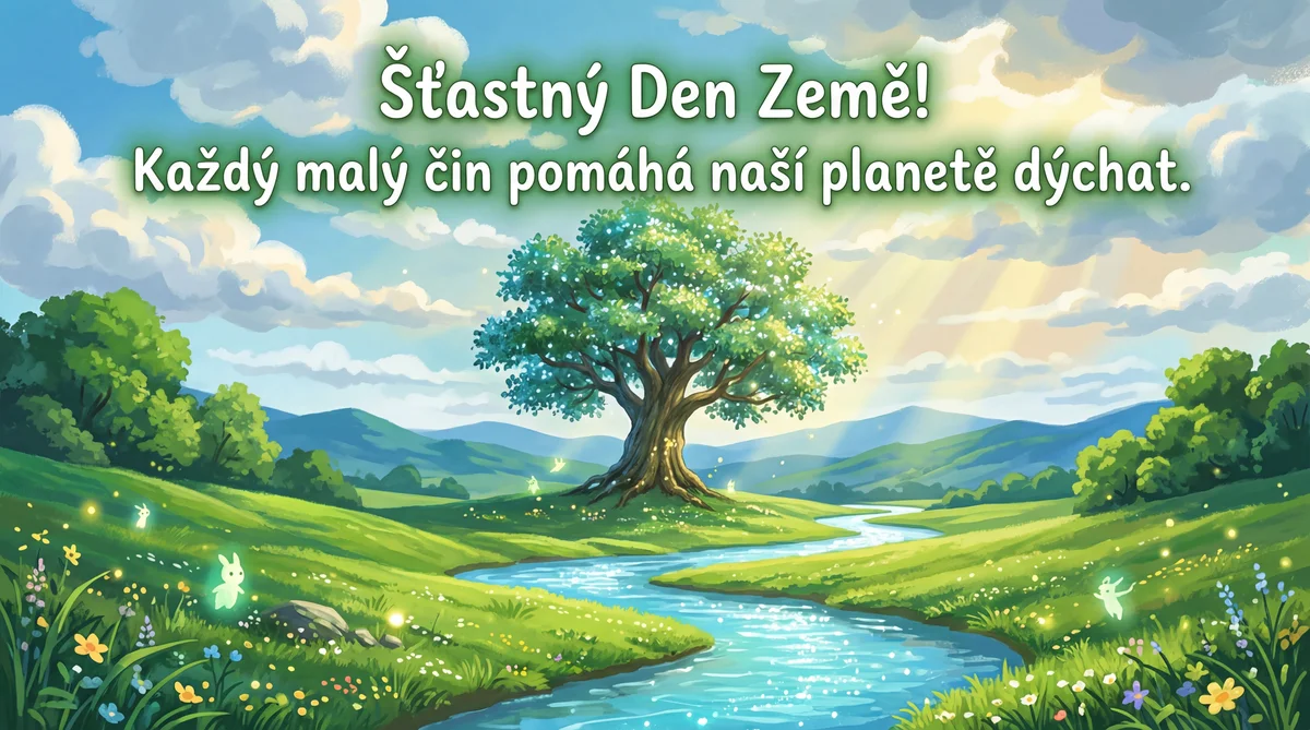 Přání k Den Země pro všechny, kterým záleží na naší planetě
