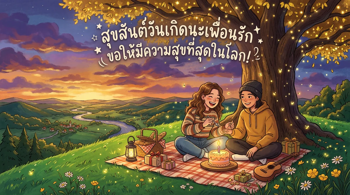 การ์ดวันเกิดให้เพื่อนสนิท