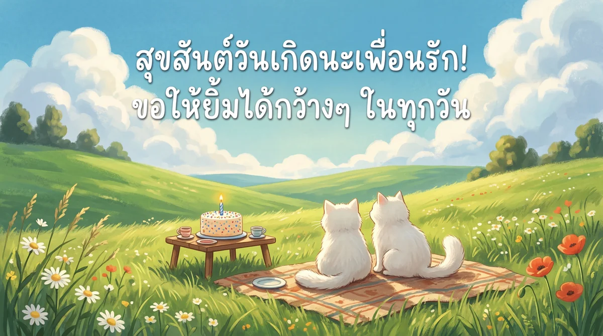 คำอวยพรวันเกิดเพื่อน