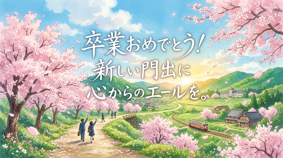 卒業おめでとう！新しい門出を祝う心温まるメッセージ