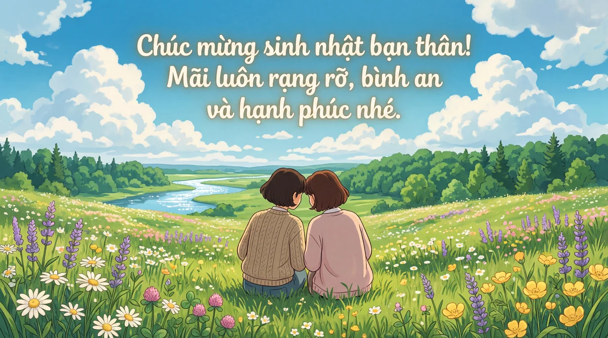 Thiệp chúc mừng sinh nhật bạn thân