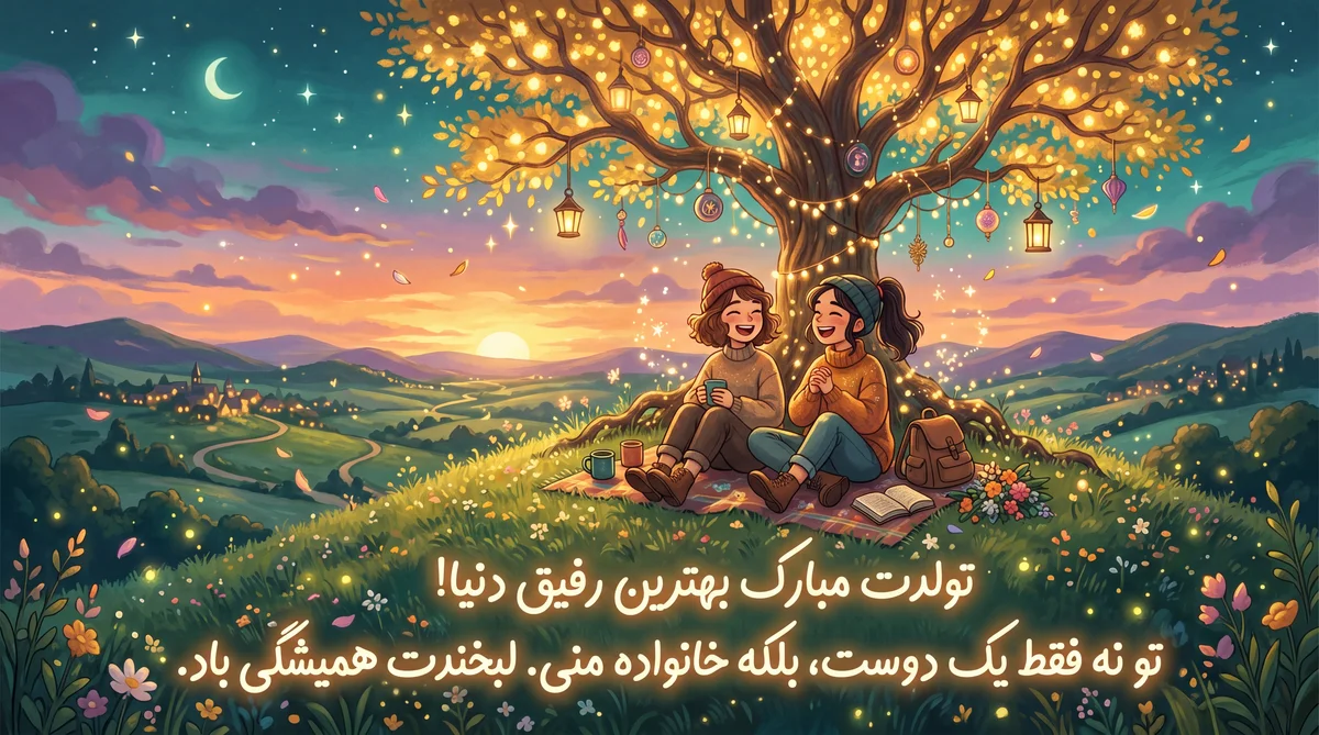 تبریک تولد برای بهترین دوست