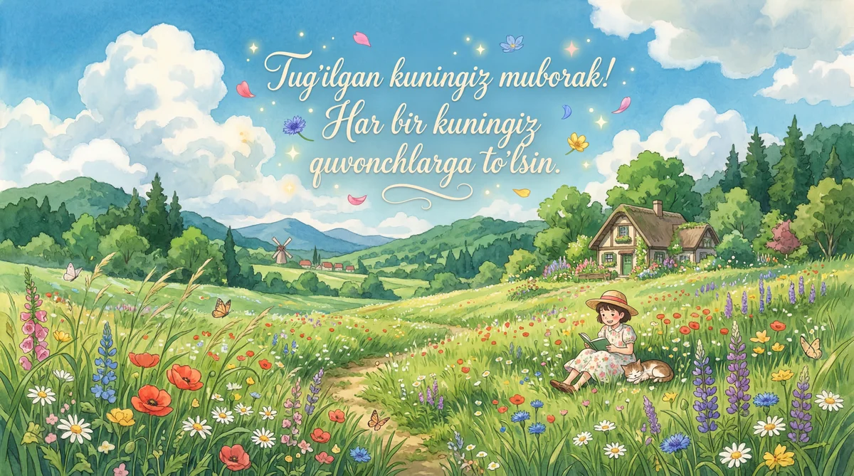 Tug'ilgan kuningiz muborak bo'lsin!