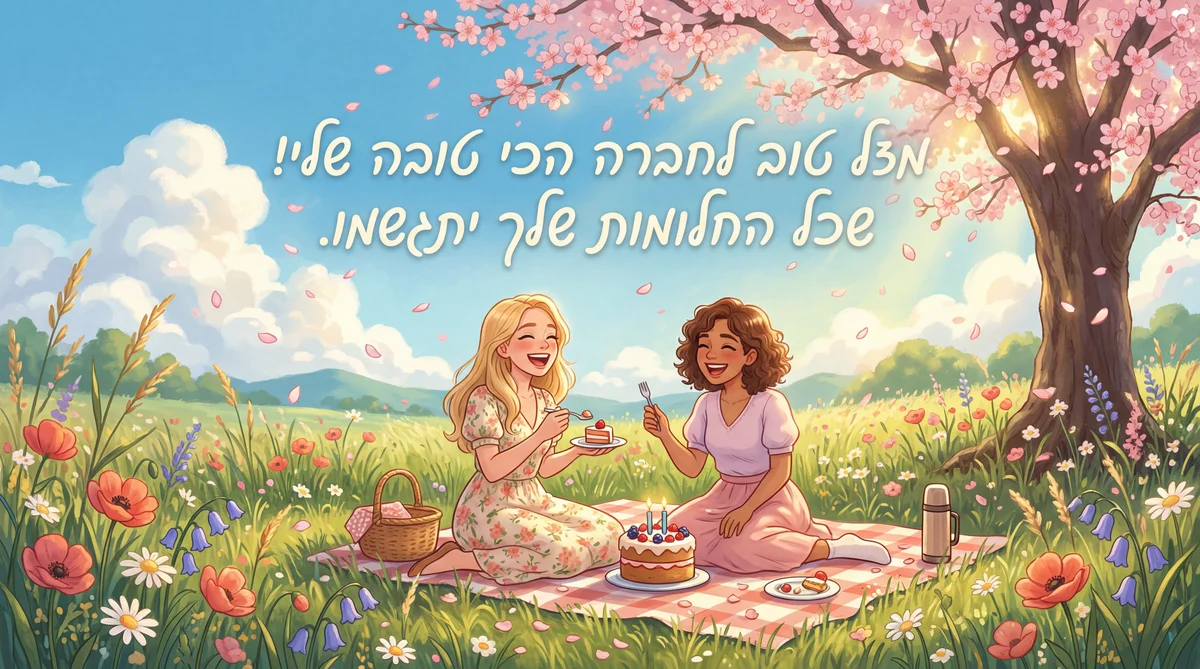 יום הולדת שמח לחברה הכי טובה שלי!