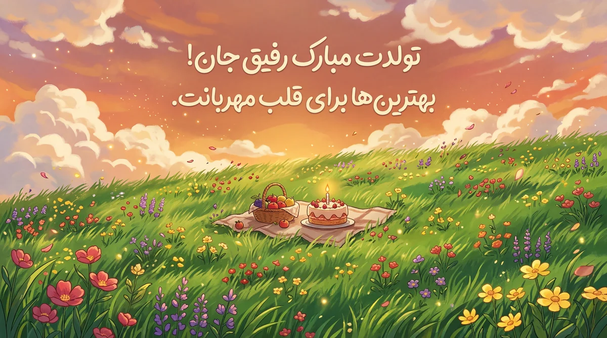 تبریک تولد برای بهترین دوستم