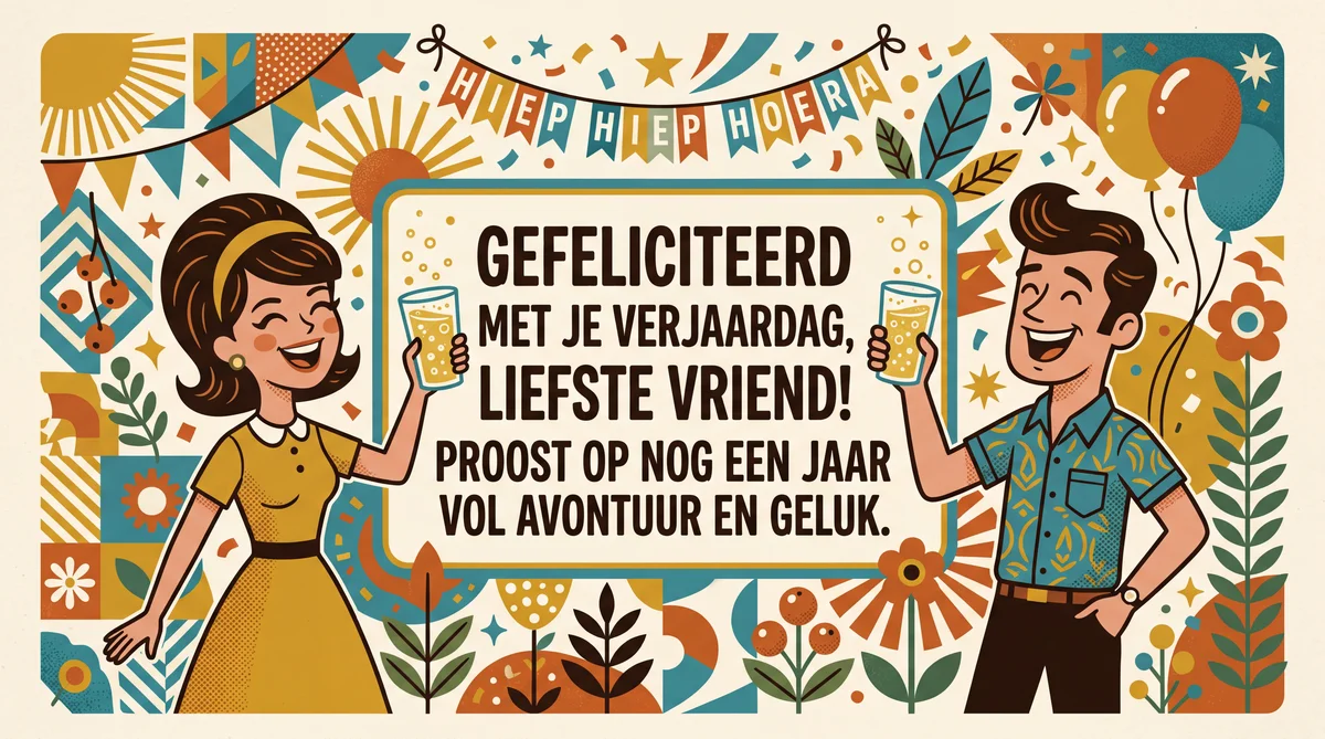 Gefeliciteerd met je verjaardag, liefste vriend!
