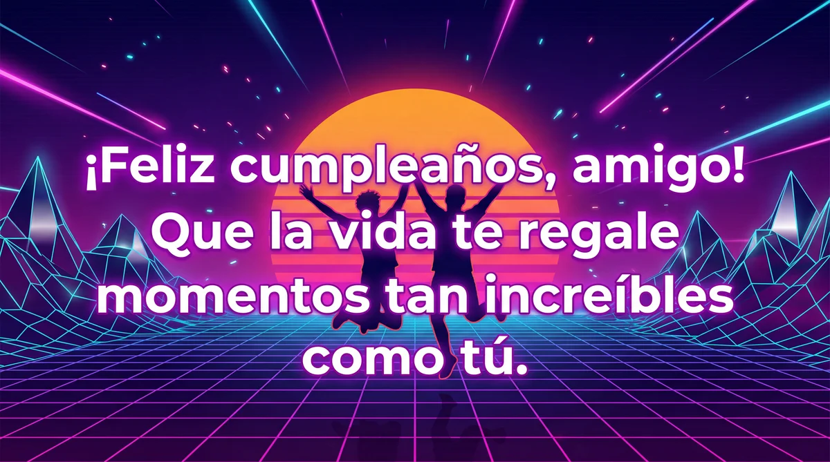 tarjeta de cumpleaños para un amigo
