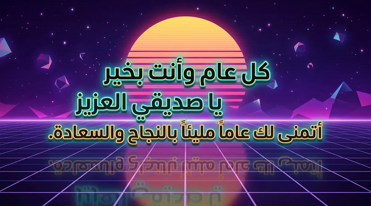 تهنئة عيد ميلاد سعيد لصديقي