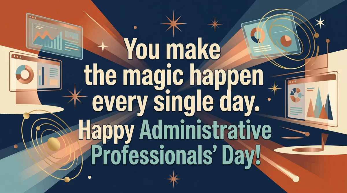 greeting card for Administrative Professionals' Day