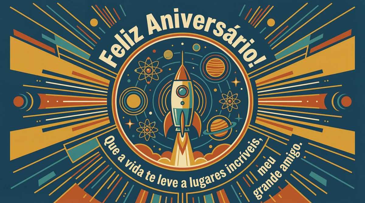 Cartão de aniversário para um amigo especial