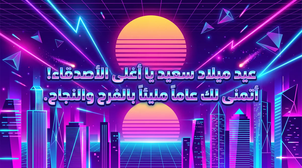 تهنئة عيد ميلاد سعيد لصديقي