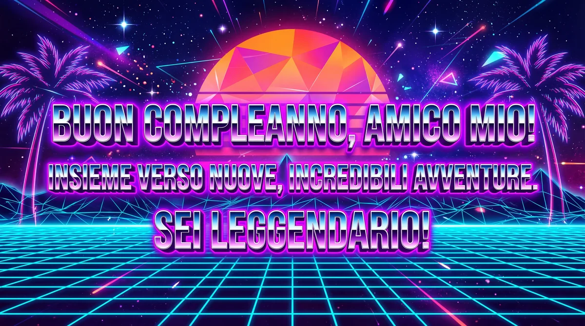 biglietto di auguri per il compleanno di un amico