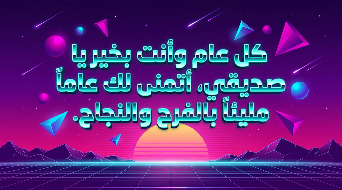 تهنئة عيد ميلاد سعيد لصديقي