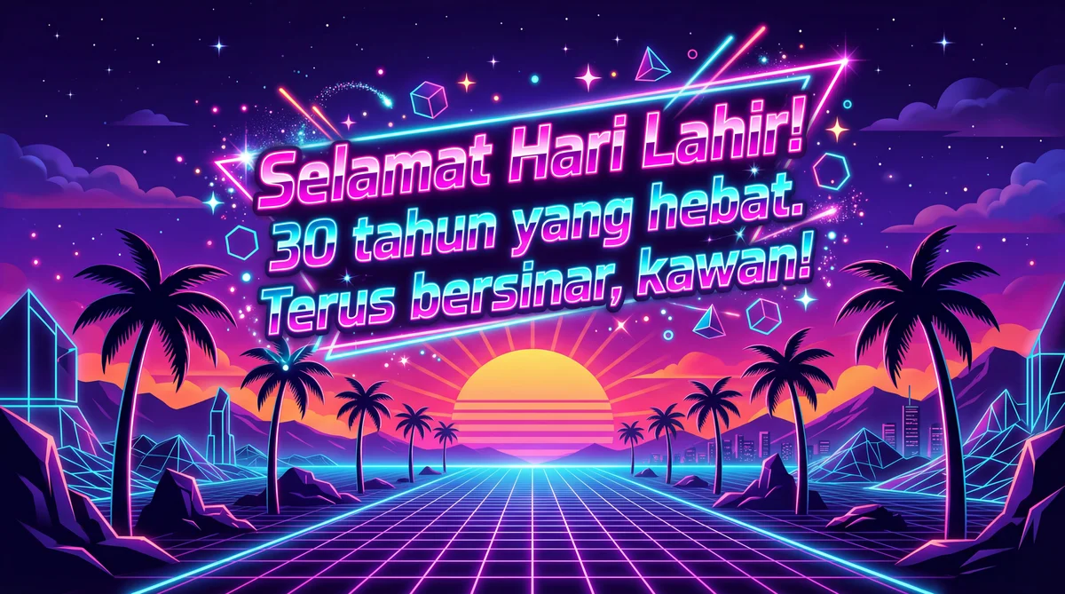 ucapan ulang tahun ke-30 untuk kawan baik