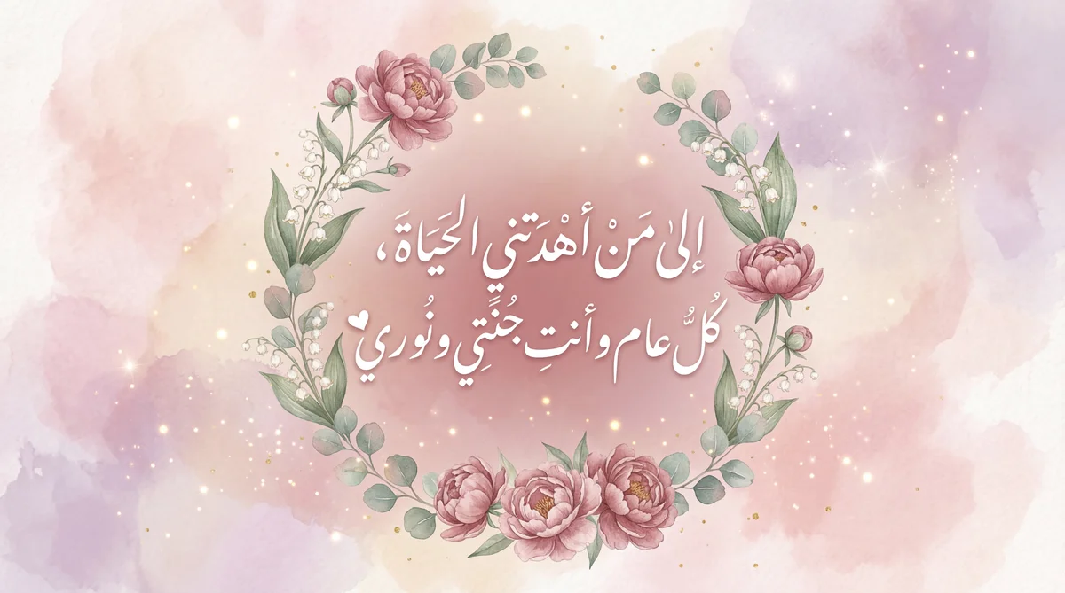 تهنئة عيد الأم بكلمات رقيقة