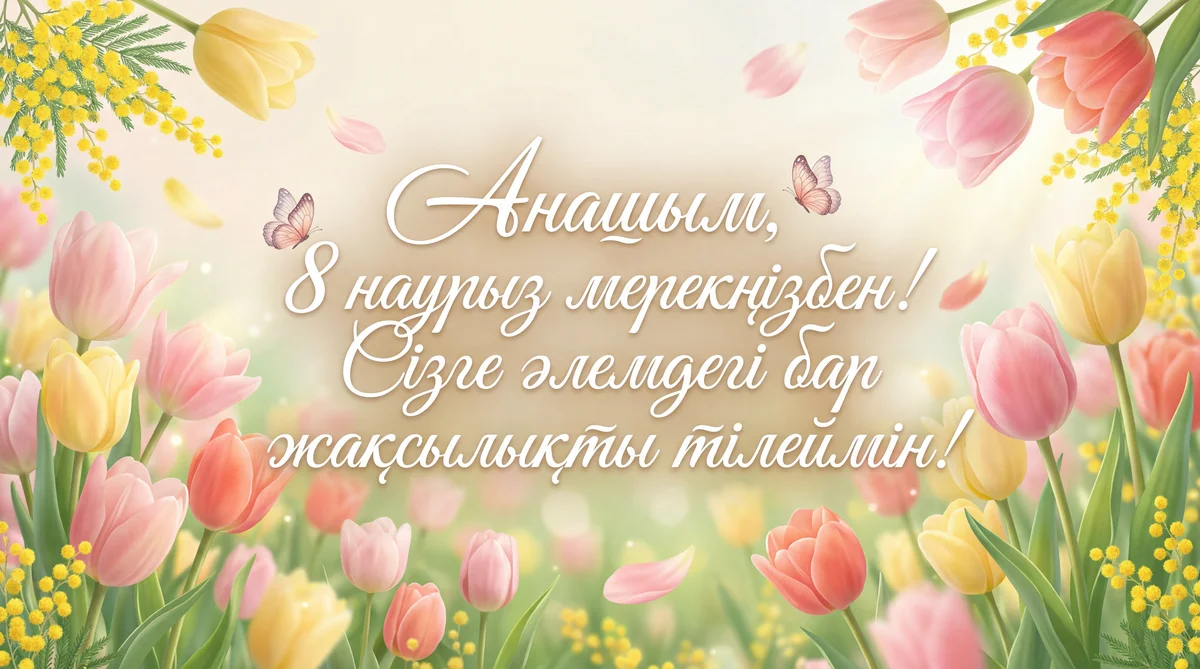 Анашым, 8 наурыз мерекеңізбен!