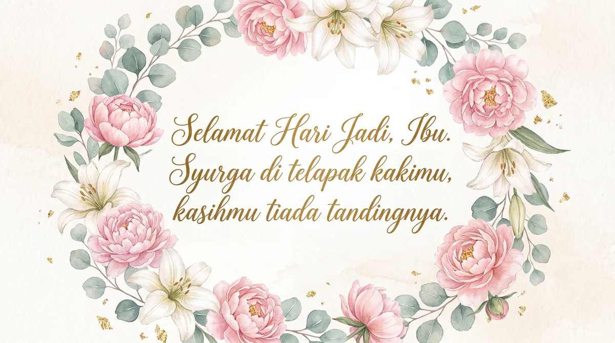 Ucapan hari jadi untuk ibu tersayang