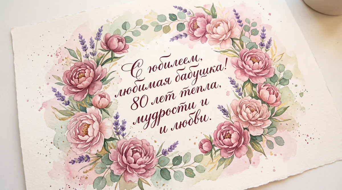 поздравление бабушке с 80-летием