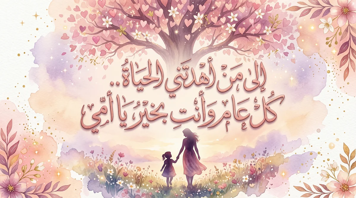 بطاقة تهنئة لعيد الأم