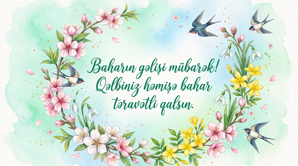 Yaz gəlişi münasibətilə təbriklər