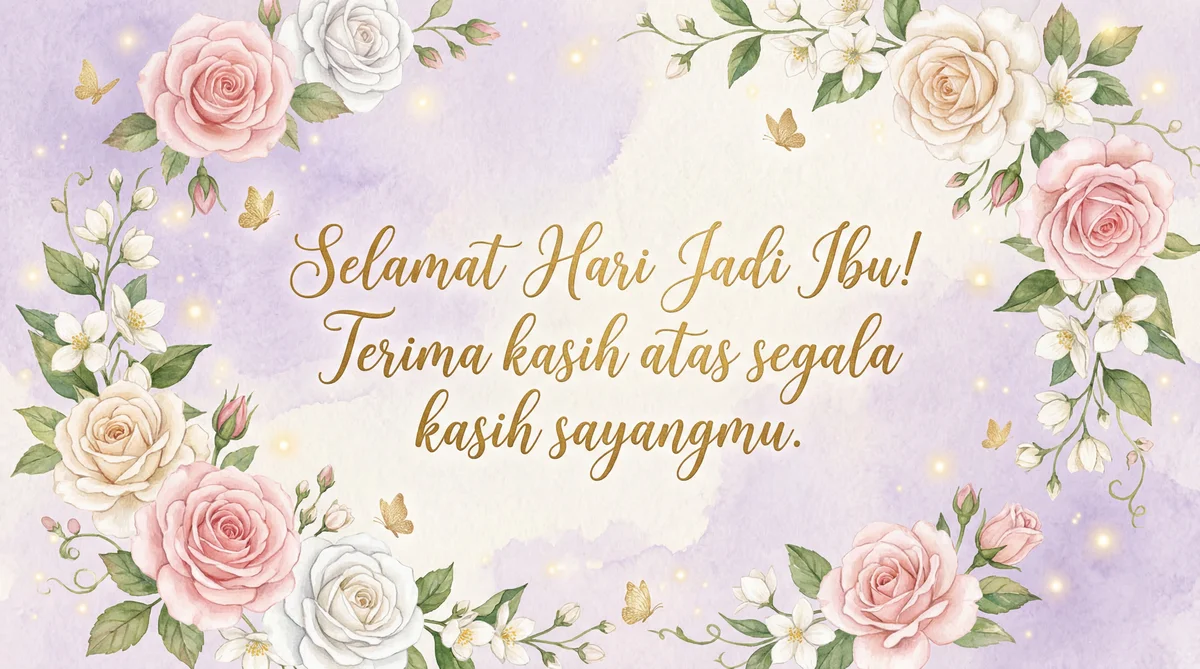 kad ucapan hari jadi untuk ibu tersayang