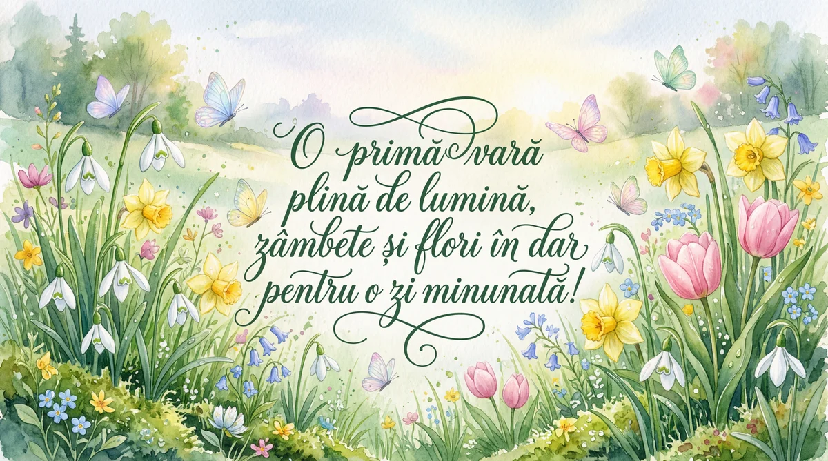 felicitări de primăvară pentru o zi minunată