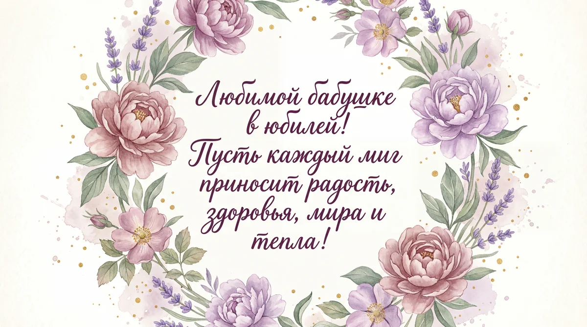 Поздравление с юбилеем для любимой бабушки