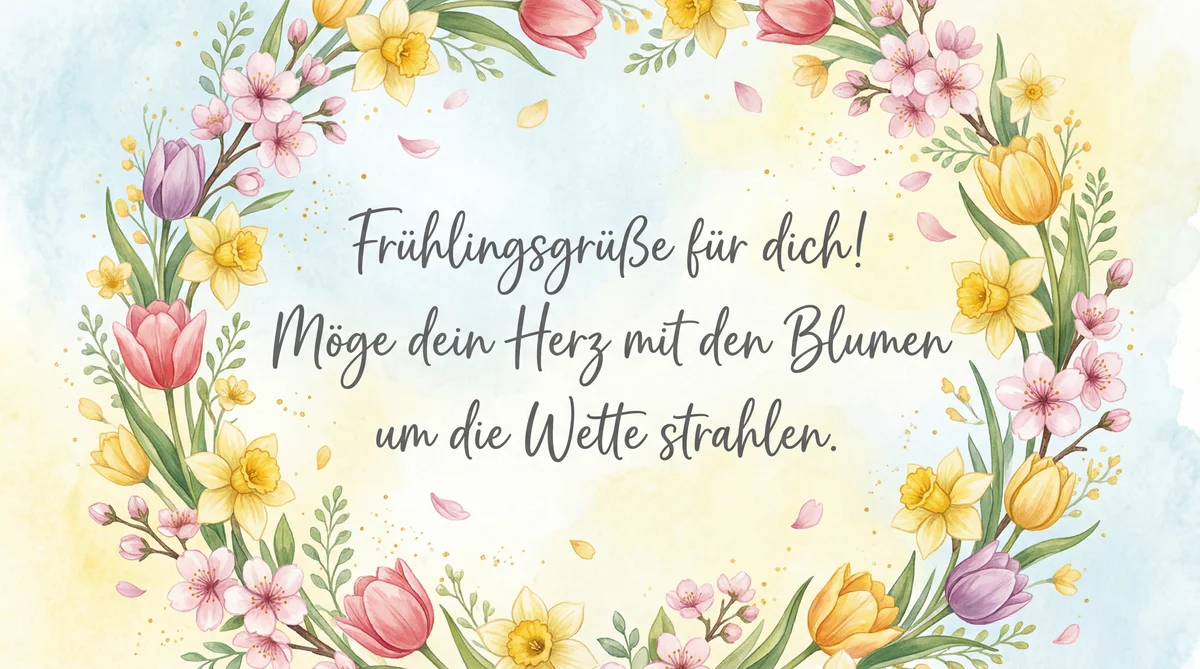 Glückwünsche zum Frühling für einen lieben Menschen
