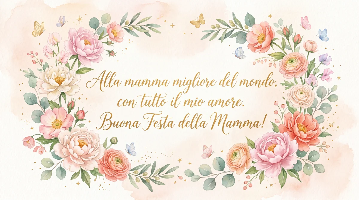 Biglietto di auguri speciale per la Festa della Mamma