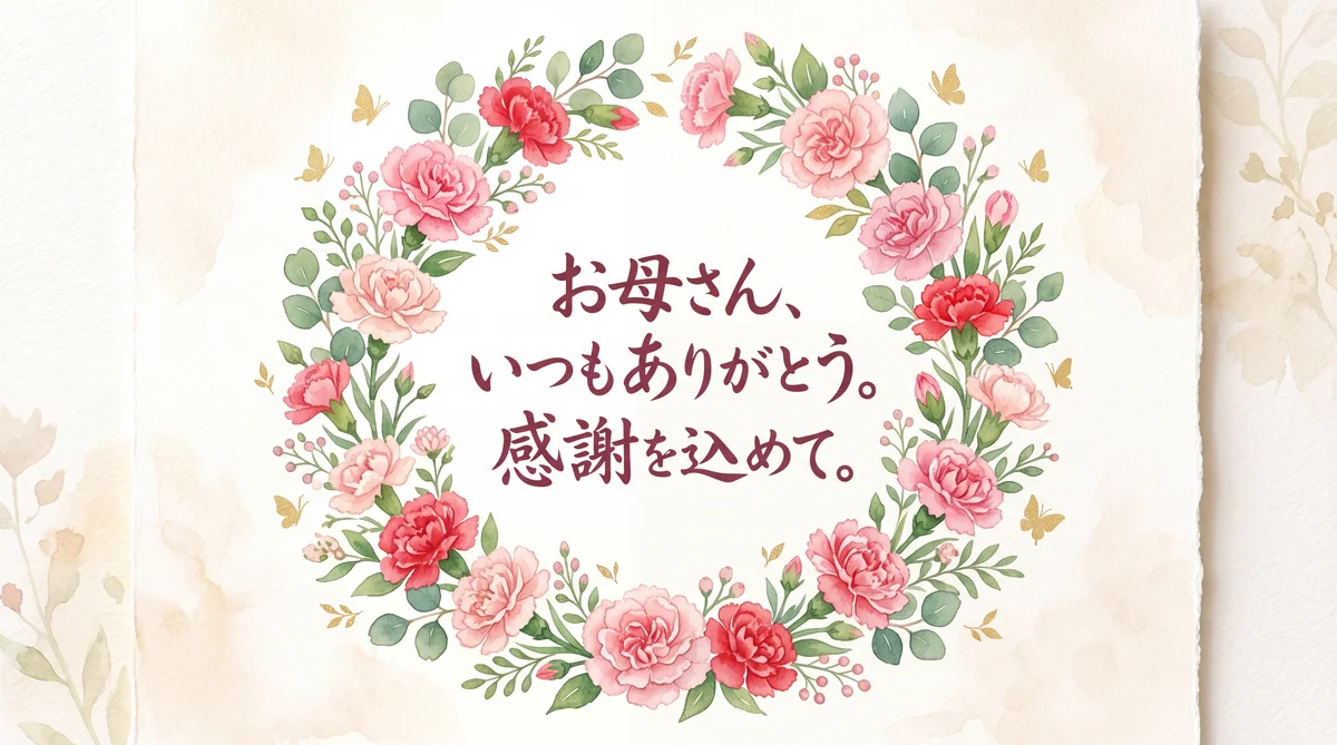 お母さんへの母の日メッセージ