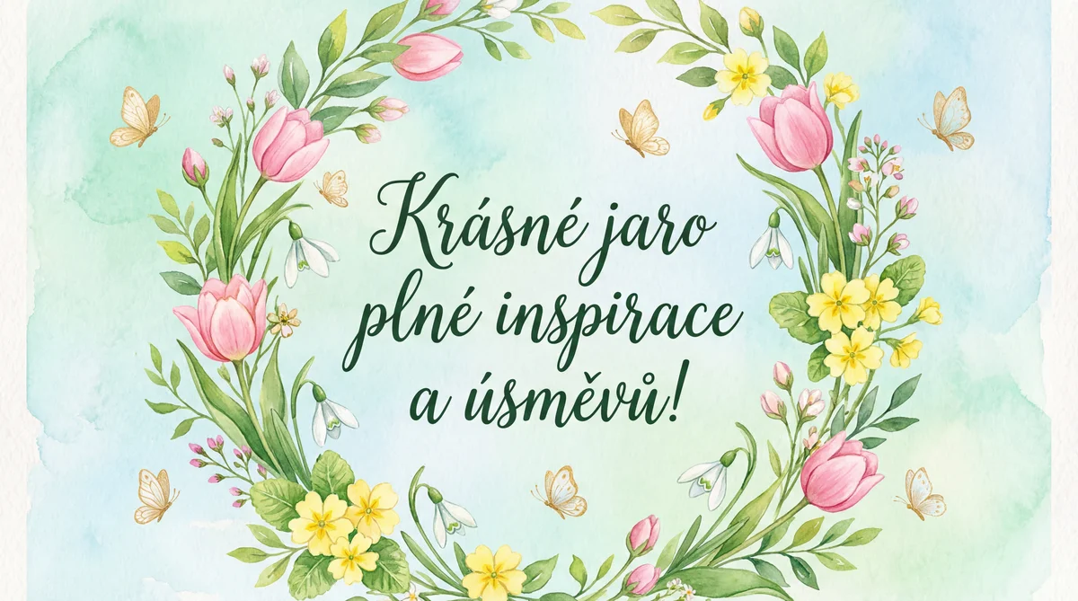 Přání k jaru pro milou kolegyni