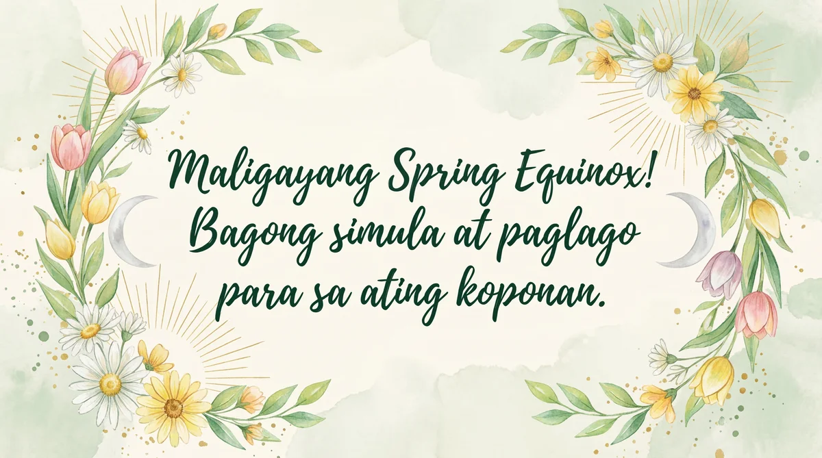 Happy Spring Equinox wishes for colleagues