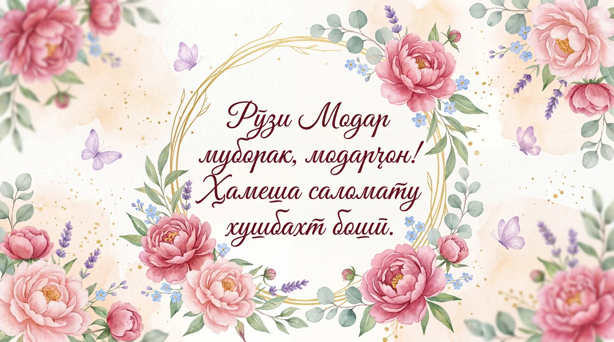 Рӯзи Модар муборак, модарҷон!