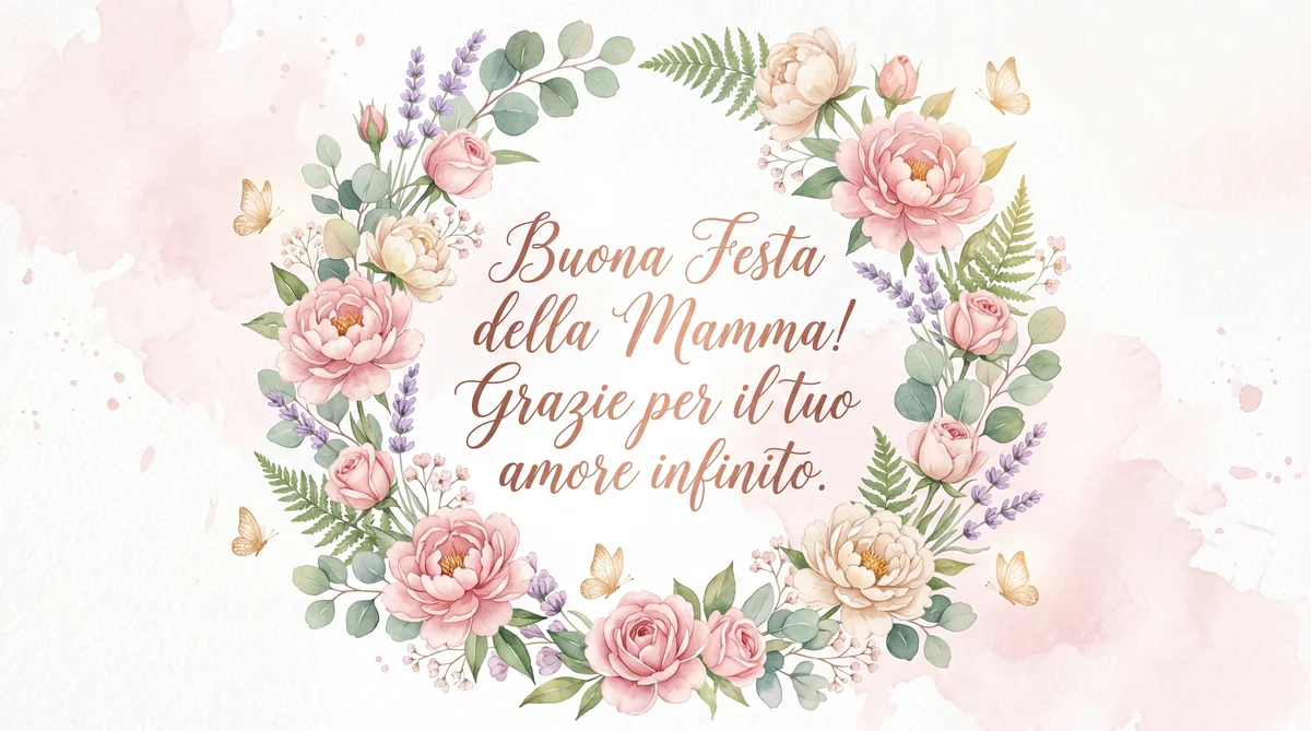 biglietto d'auguri per la Festa della Mamma