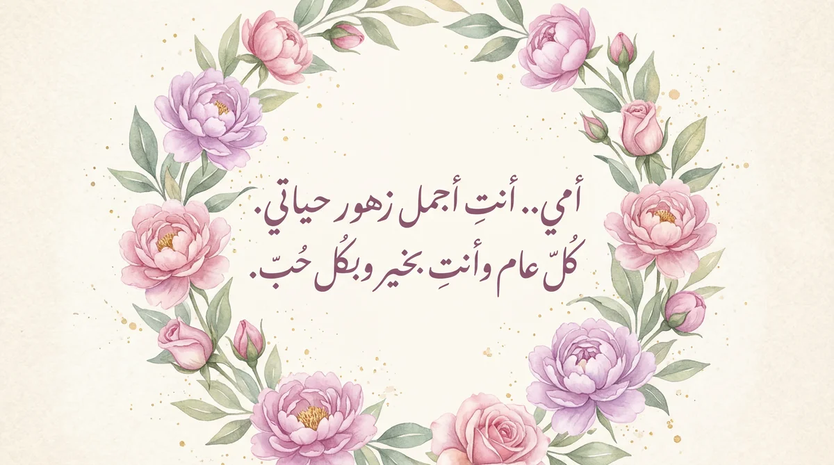 رسالة تهنئة لأمي بمناسبة عيد الأم